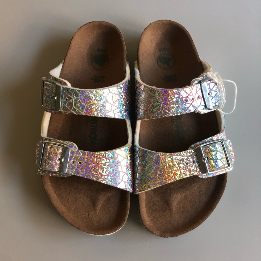 Birkenstock Arizona Vegan Sandal Kids Size: EUR 32 = US 1.5-2